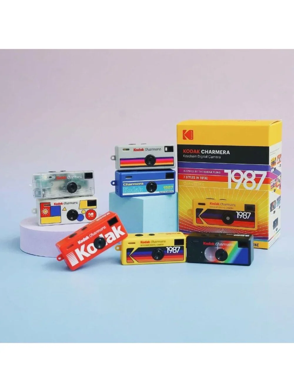 Mini Digital Camera Keychain - Random Style, Fun Gift, Collectible Accessory